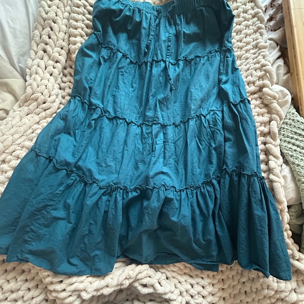 Teal Maxi Skirt